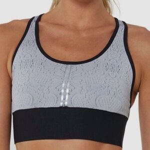 Ultracor Women's Gray Snake Skin sports bra- Size Small